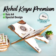 Kaki Jimat Islamic Reading Wooden Rack Modern Design / Rehal Papan Kayu Al-Quran Reka Bentuk Moden &