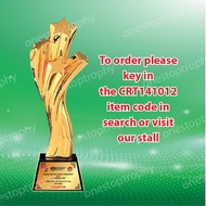 CRT141012 - Crystal Trophy - Crystal Resin Award