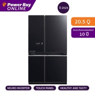 MITSUBISHI ELECTRIC ตู้เย็น 4 ประตู L4 GRANDE 20.5 คิว Inverter (สี Glass Brilliant Black) รุ่น MR-L