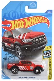 Hot Wheels '19 Ford Ranger Raptor, [red] 76/250 Speed Graphics 3/10 Hot Wheels '19 Ford Ranger Rapto