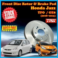TRW Honda Jazz TFO GE8 Brake Front Disc Rotor & Brake Pad Stopping Expert