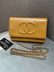 Chanel wallet on chain,100%Authentic ,99%new, not cf23 hermes kelly birkin lindy roulis constance herbag bolide ❤️尖沙咀門市❤️