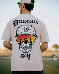 Devereux Golf American Trendy Brand Skull Print Loose Casual Cotton Short-sleeved T-shirt For Men