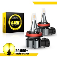 AUXITO 2PCS H11/16JP LED Fog Light Golden Yellow Fog Lamps Daytime Running Lights Bulbs Canbus Mini 