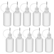 30ml  jarum botol 10pcs botol Lem quilling Botol aplikator Henna Tutup Needle Dropper Bottle