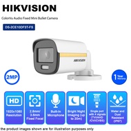 HIKVISION DS-2CE10DF3T-FS 2MP 3.6mm ColorVu 24/7 3D DNR IP67 Audio Fixed Analog Mini Bullet Camera W