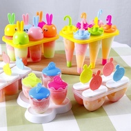 DIYHomemade Cartoon Ice Cream Mold Popsicle Popsicle Mold Ice Cream Mold Household Non-Toxic