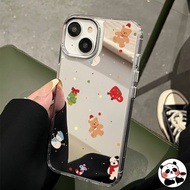Christmas Mirror Phone Case For Redmi 14C 14R 13 13R 13C 12C 12R 11A 10A 10C 9A 9C NFC A3 4G A2 A1 P