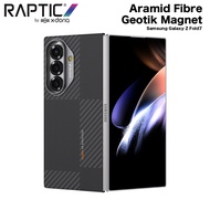 XDoria Raptic Samsung Galaxy Z Fold7 Fold 7 Aramid Fiber Geotic Magnet Kevlar Case - Mondrian Black