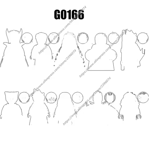 1PCS Action Figures Building Blocks toys Series G0166 GH0519 GH0520 GH0521 GH0522 GH0523 GH0524 GH05