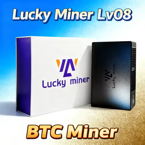 Bitcoins Miner Lucky Miner 4.5TH/S Solo Miner LV08 SHA-256 Asic Chip Low Noise Lottery Crypto Miner
