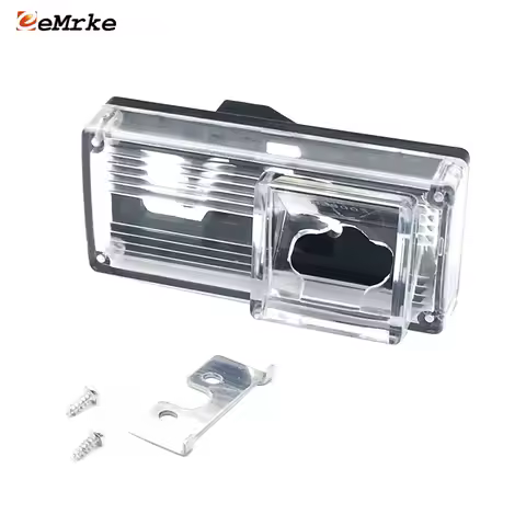 EEMRKE Car Rear View Camera Bracket License Plate Lights Housing for Toyota Mark X Land Cruiser 100 