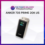 Pin sạc dự phòng Anker Prime 735 PowerCore 200W dung lượng 20.000mAh màn hình LED 2 Type C 100W - Bả