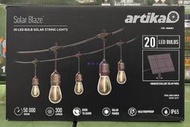 美兒小舖COSTCO好市多代購～Artika 42吋太陽能燈串/戶外燈/造景燈(1盒裝)20顆LED燈泡