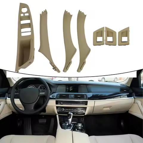 7pcs/Set Interior Door Handles For BMW 5 Series F10 F11 For BMW 520i 520d 523i 525i 525d 528i 530d 5