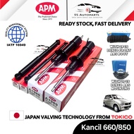 APM Kancil 660/850 Front (Depan) Oil &amp; Rear (Belakang) Oil / Gas Absorber With Front Cover Boot &amp; Mounting (2 PCS)