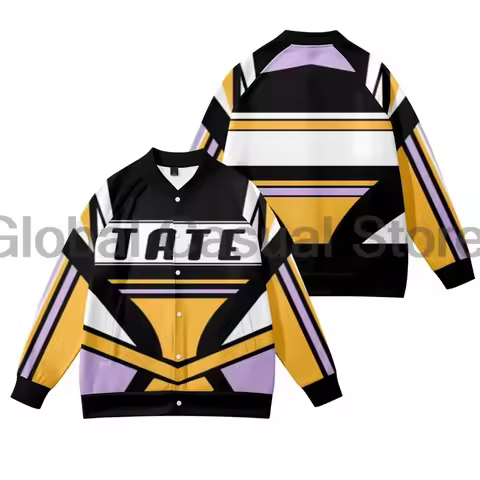Tate McRae Miss Possessive Tour Cosplay Merch Baseball Jacket Long Sleeve Streetwear Men Women Varsi