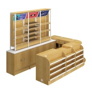 Convenience store checkout counter/supermarket counter bar/bar corner wooden combination