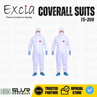 EXCIA T5-200 Coverall All Disposable Lab Gown Suits Chemical and Virus Resistant Suits Bunny Suits