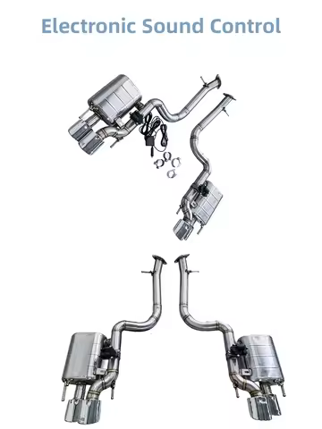 GFC 304 Stainless Steel High-Performance Electronic Valve Exhaust Muffler System for 2014-2024 Lexus