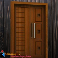 kusen+pintu 2 utama minimalis kayu Meranti oven