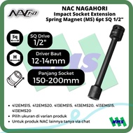 Impact Socket Extension 6pt 1/2" NAC NAGAHORI Spring Magnet (MS) SQ Drive 12mm 13mm 14mm 412EMS15 41