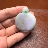 瀚玉珠寶 天然緬甸玉 三彩鼻煙壺翡翠 三彩翡翠 黃綠紫三色福祿壽