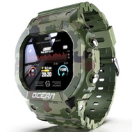 LOKMAT Ocean Smart Watch กีฬานาฬิกาผู้ชายฟิตเนส Tracker ความดันโลหิตข้อความ Push Heart Rate Monitor นาฬิกา Smartwatch ผู้หญิงนาฬิกาสำหรับ Android