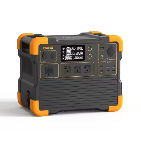 536Wh LiFePO4, 2200W AC Output, Advanced Fast Charging & Solar Ready. The Customizable E1500LFP Stat