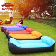 Inflatable Lazy Sofa Bed Outdoor Portable  Air Bed  Inflatable Sofa  Air Cushion  Recliner Single Double Folding Bed Pillow