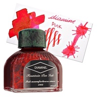 British Diamine Fountain Pen Ink Bottle, Diamine Pink Ink Bottle 80ml