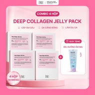 Combo of 4 Boxes of IMU Deep Collagen Jelly Pack Moisturizing, Restoring, Brightening, Preventing Ag