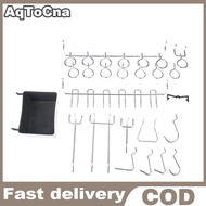 Yulinge 81ชิ้นตะขอ pegboard คละแบบกับถัง pegboard ที่เก็บเครื่องมือล็อกหมุด