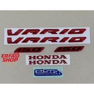 MERAH Honda Vario New 160 Vario Led New 150 160 125 Vario 160 ABS 3D Red Logo Emblem