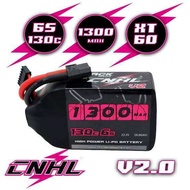 แบต fpv CNHL Black Series V2.0 1300mAh 22.2V 6S 130C  XT60