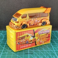 majorette toyota hiace Car Model Van Yellow With Accessories