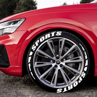 Tire Letter Stickers 3D PVC Waterproof Car Motorcycle Wheels Decorative Emblem Alphabet Tire Sticker