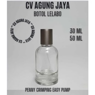 Lelabol Crimping Easy Bottle 30 ml / Glass Bottle / 50 ml Lelabol Bottle / Perfume Glass Bottle / Pe