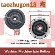 (14MM) Samsung Upson Washing Machine 93MM Spin Bellow Black Rubber Mesin Basuh Hitam Getah
