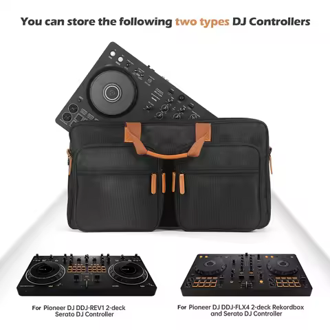 Portable DJ Controller Padded Storage Bags Scratch-resistant Protective Case with Sholder Strap for 