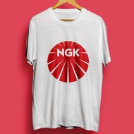 T-shirt NGK Spark Plug Spark Plug Japan Combed shirt Automotive Clothing