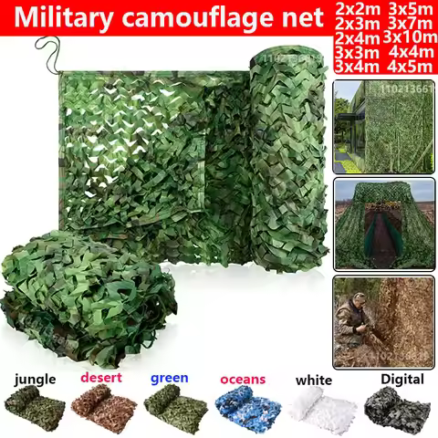 2x2m3x3m4x5m military camouflage net garden army camouflage net hunting camouflage net car tent whit