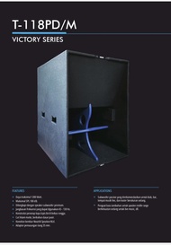 1 BOX PASSIVE SUBWOOFER TURBO 18 INCH TRACE AUDIO T118/M-PD ORIGINAL / PASIF SPEAKER 18 INCH PROFESI