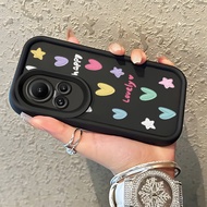 HP Phone Case For OPPO Reno 10 5G OPPO Reno 10 Pro 5G Case Heart Pigment Cute Cartoon Softcase Silic