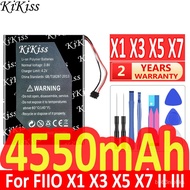 A 4550mAh KiKiss Powerful Baery for FIIO X1 X3 X5 X7 II III Speaker Mic Player Baeries