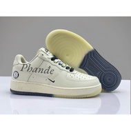 Men and women's sport shoes AF1 u0026 #039; s produced in cream color