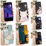 Google Pixel 8 Cover Case Silicone Cute Cat Fashion Butterfly Funny Painted Casing GPJ41 GZPFO GKWS6