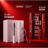 [💯ORIGINAL HQ] WAWA 9D SILK FIBRE MASCARA WITH FREE EYELASH CURLER