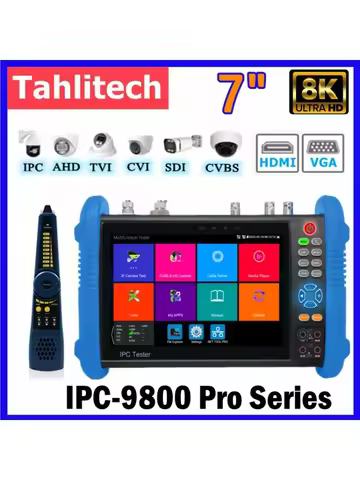 IPC-9800Clmovtadhs Pro Rj45 Network Tester Monitor Ip Tester HDMI Portable Monitor Camera Cctv Teste