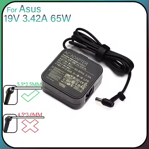 PA-1650-78 19V 3.42A 65W 5.5x2.5mm AC Adapter Power Charger For Asus K56C K501U X555 X555C X555D X55